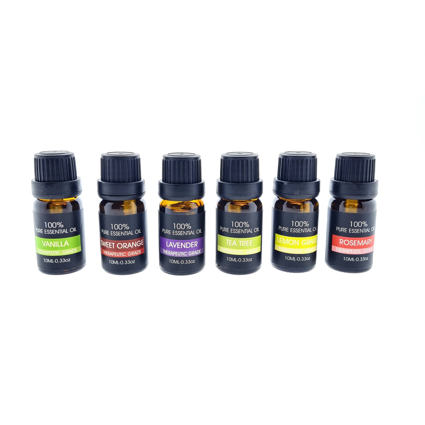 IntraSellers 6 Huiles Essentielles - 100% naturelles et pures - Recharge pour Boules Sécheuses - Ensemble d'Huiles Essentielles - Huile Aromatique