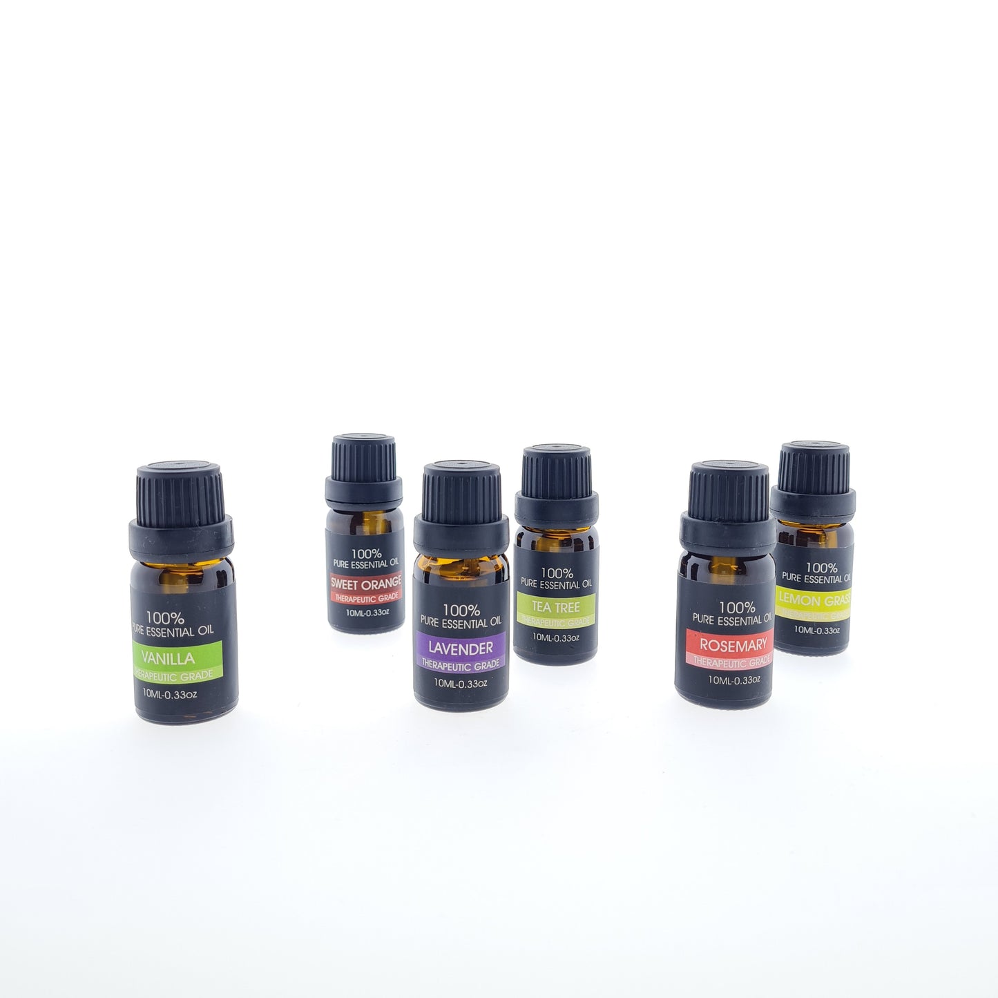 IntraSellers 6 Huiles Essentielles - 100% naturelles et pures - Recharge pour Boules Sécheuses - Ensemble d'Huiles Essentielles - Huile Aromatique